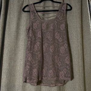 Purple Lace Tank
